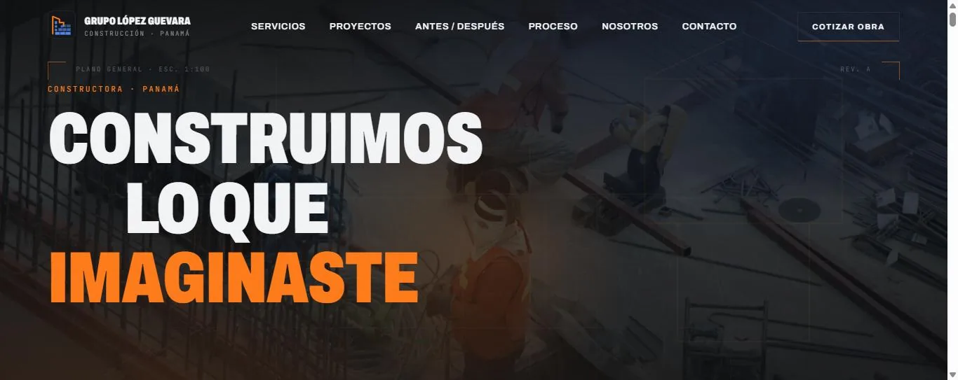 Sitio web de Grupo López Guevara